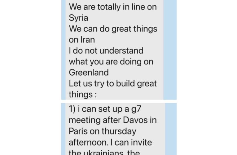 Trump primește un sms privat de la un lider european și-l face public: „Nu înțeleg ce faci cu Groenlanda”