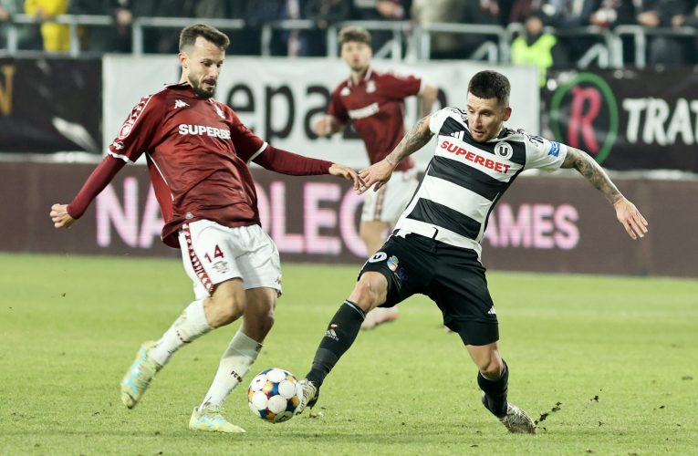 U Cluj o învinge pe Rapid în Giulești și urcă pe loc de play-off
