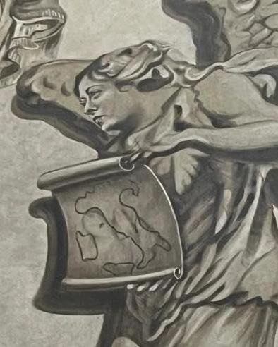 Un înger care seamănă izbitor cu Giorgia Meloni, restaurat într-o biserică din Roma, stârnește discuții aprinse în Italia / Meloni se autoironizează pe social media