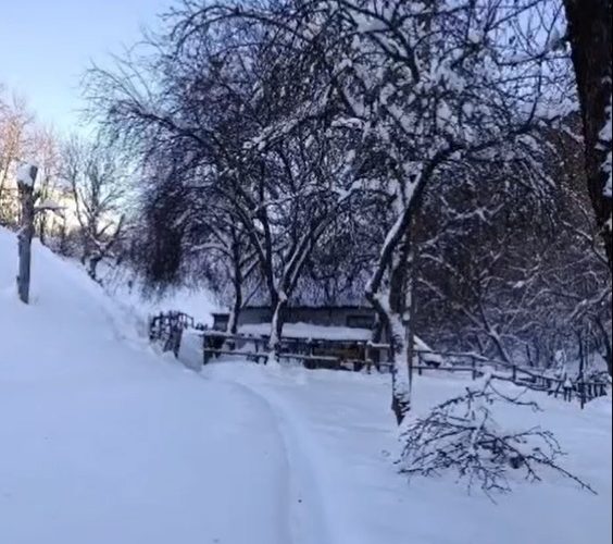 Unicul locuitor al unui sat din Alba, izolat din cauza zăpezii. Polițiștii i-au dus medicamente și alimente