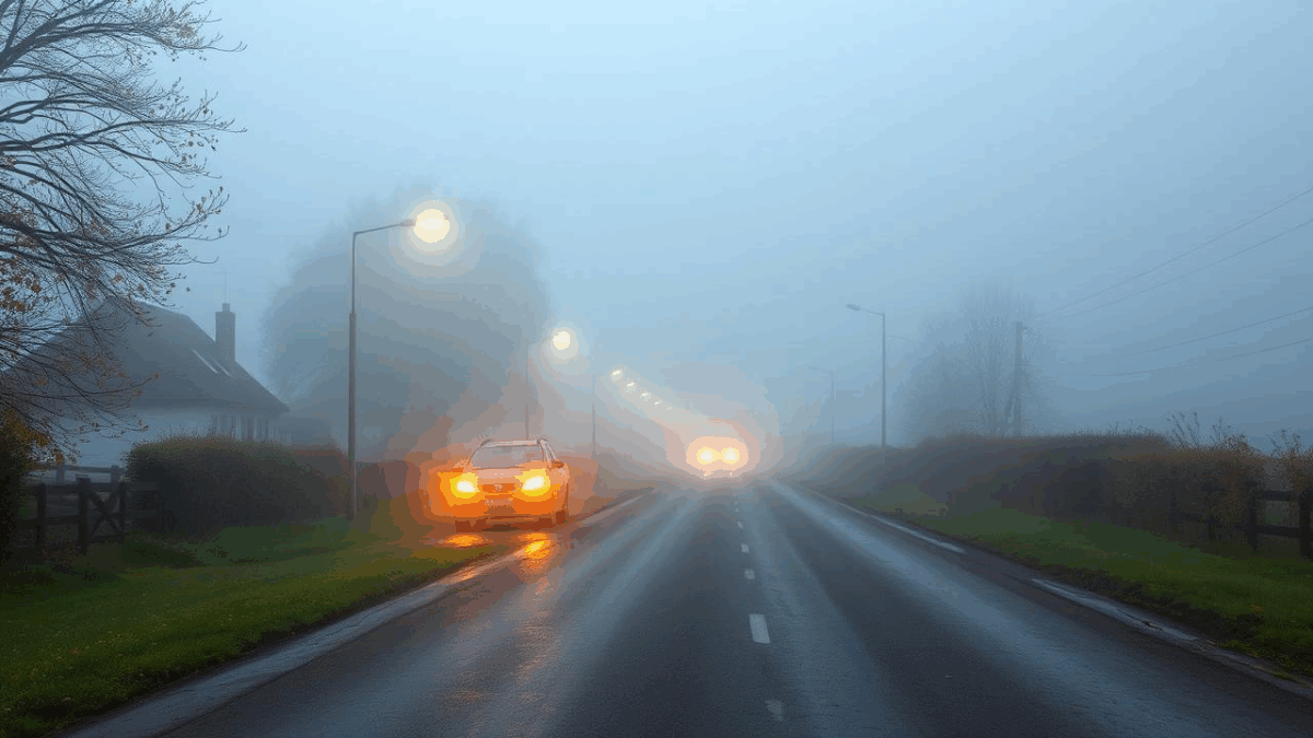 Vizibilitate redusă din cauza ceții pe autostrăzi și drumuri din București și 15 județe