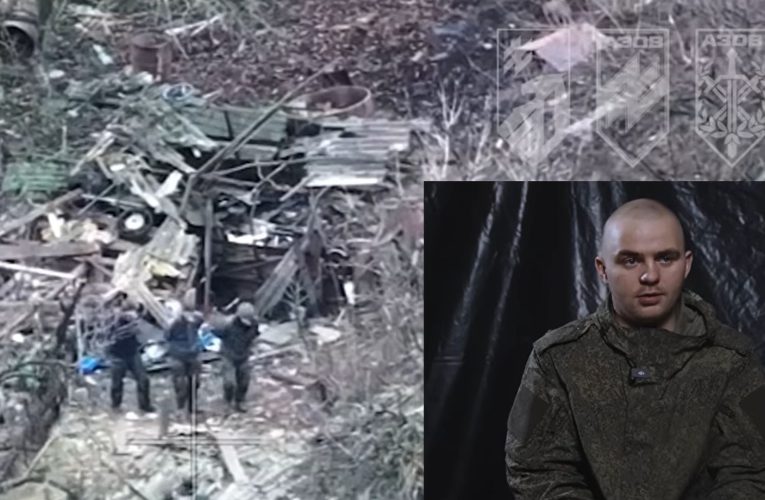 18 soldați ruși, abandonați în Ucraina de Armata Rusă. Momentul capturării lor de militarii Brigăzii Azov