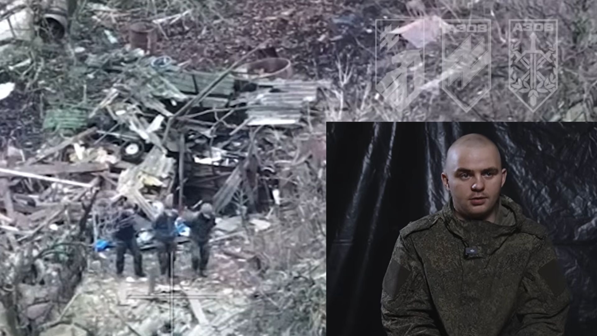 18 soldați ruși, abandonați în Ucraina de Armata Rusă. Momentul capturării lor de militarii Brigăzii Azov