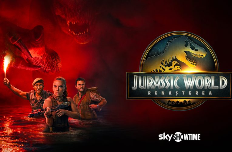 Blockbuster-ul plin de adrenalină Jurassic World: Renașterea, disponibil pentru vizionare în exclusivitate pe SkyShowtime din 3 februarie