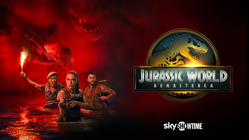 Blockbuster-ul plin de adrenalină Jurassic World: Renașterea, disponibil pentru vizionare în exclusivitate pe SkyShowtime din 3 februarie