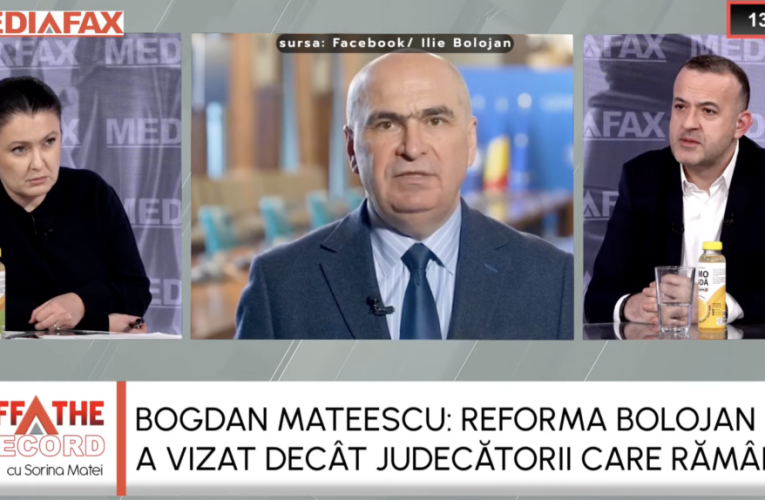 Bogdan Mateescu la OFF The Record: „Argumentul din comunicatul CSM corespunde unei nevoi”