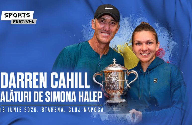 Darren Cahill, invitat special la evenimentul de retragere al Simonei Halep, organizat la Cluj