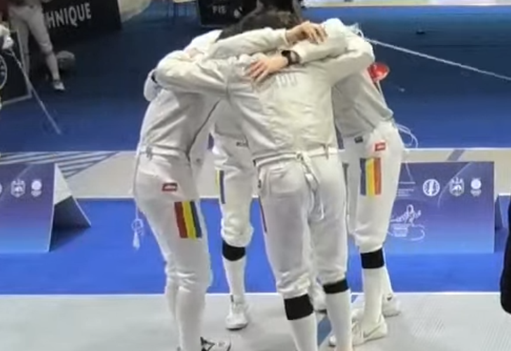 Echipa României de sabie masculin, locul 5 la Campionatul European de Scrimă U17 de la Tbilisi