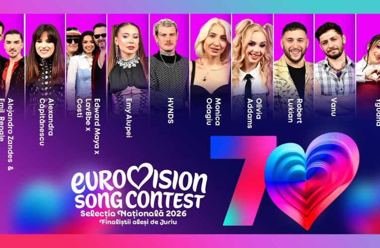 Eurovision România 2026: Lista celor zece finaliști ai Selecției Naționale / Fanii vor alege a 11-a piesă care va intra în finală
