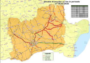MAI prezintă harta viscolului: drumuri închise, zboruri anulate, trenuri cu întârzieri și cursuri în sistem online