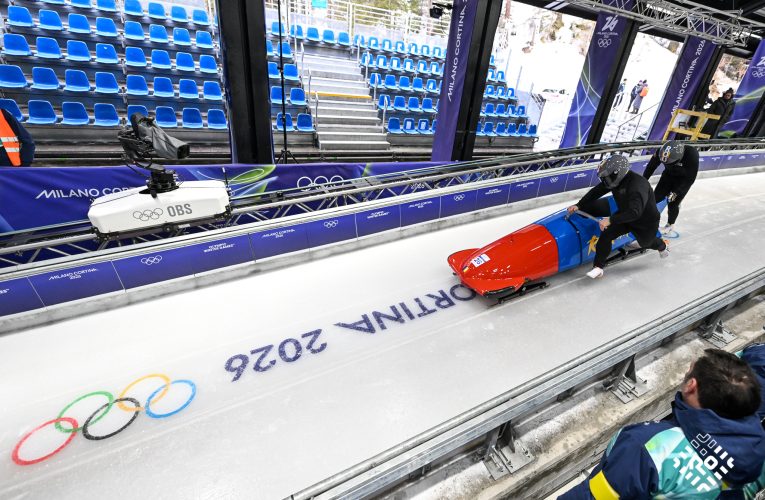 Milano Cortina 2026. Echipajul românesc de bob 2 persoane masculin, pe locul 10 după prima manșă