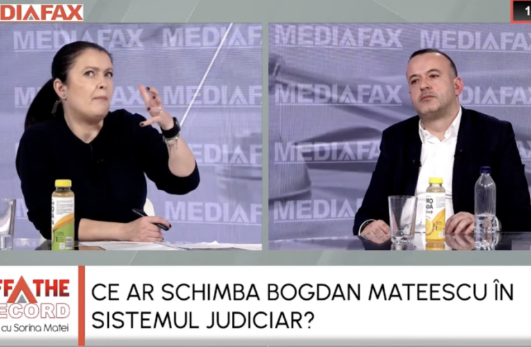 OFF The Record. Ce ar schimba în justiție fostul președinte al Consiliului Superior al Magistraturii, Bogdan Mateescu