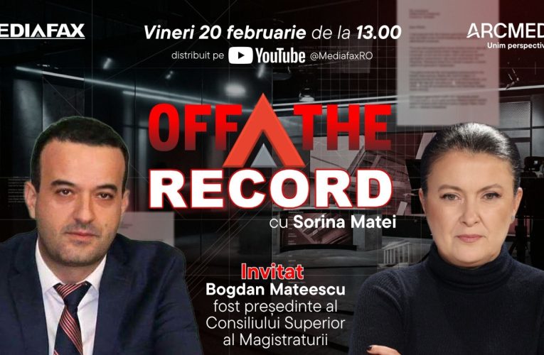 OFF The Record. Judecător Bogdan Mateescu: Jalonul PNRR privind pensiile magistraților putea fi reglat în 5 minute / Mesajul lui Mateescu pentru Bolojan