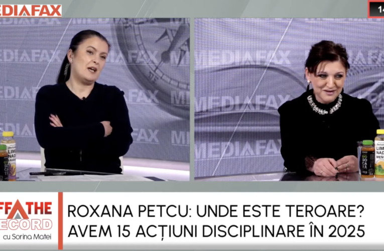 OFF The Record. Roxana Petcu: Inspecția Judiciară a ajuns temă de campanie electorală