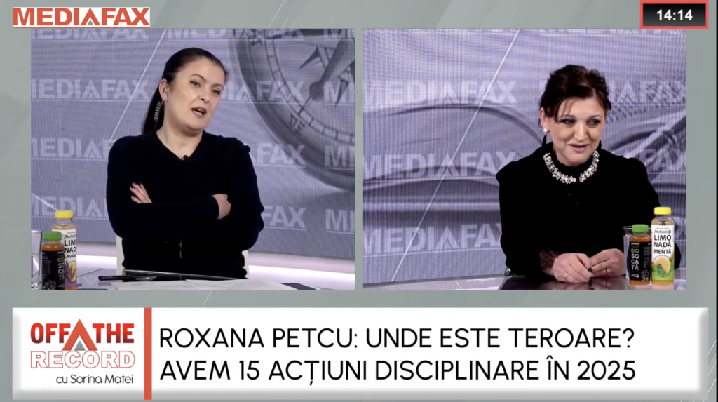 OFF The Record. Roxana Petcu: Inspecția Judiciară a ajuns temă de campanie electorală