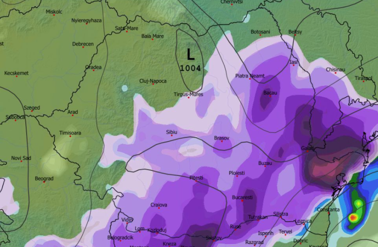 Posibil nou episod de iarnă la începutul săptămânii viitoare: ninsori extinse, inclusiv în sud și sud-est
