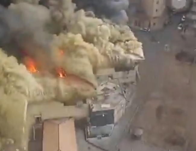 Un incendiu a izbucnit în bazarul din vestul Teheranului