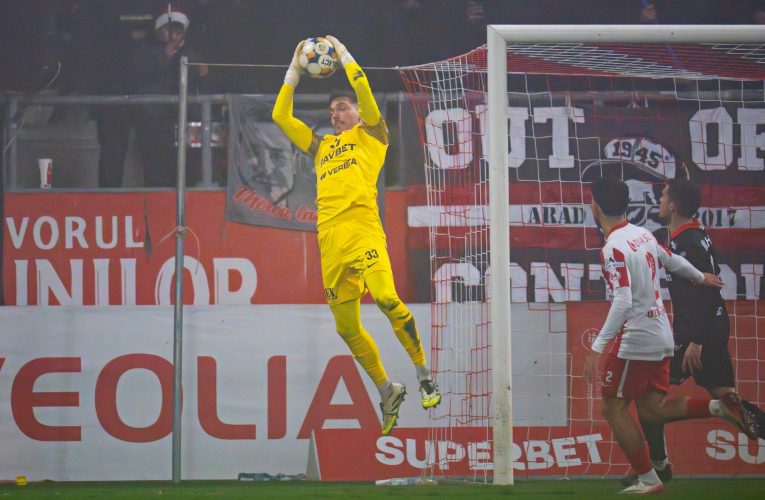 UTA Arad anunță prelungirea contractului cu portarul Andrei Gorcea până în 2028