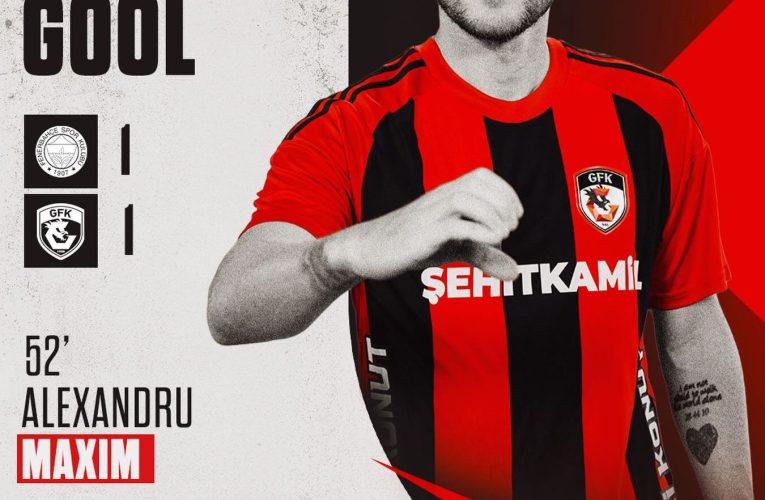 Alexandru Maxim marchează împotriva lui Fenerbahce, dar Gaziantep pierde meciul din SuperLig
