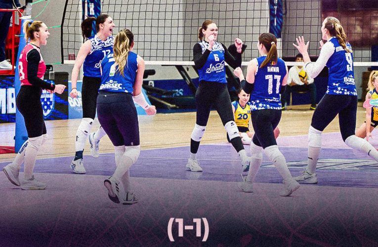 CSM București învinge Corona Brașov și egalează seria din sferturile Diviziei A1 la volei feminin