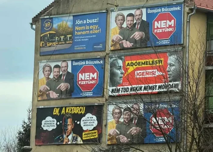 Cu o lună înainte de alegerile cruciale, Viktor Orban a acoperit străzile Budapestei cu portretele lui Zelenski. Ce arată sondajele