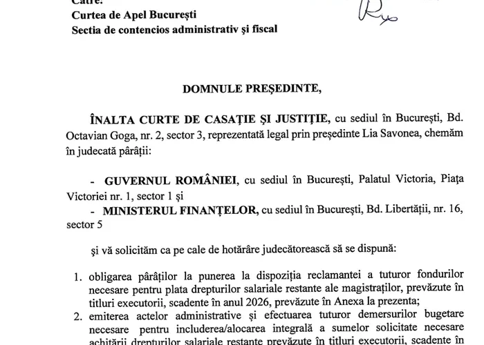 Curtea Supremă de Justiție a dat în judecată Guvernul Ilie Bolojan pentru neplata drepturilor salariale restante ale magistraților