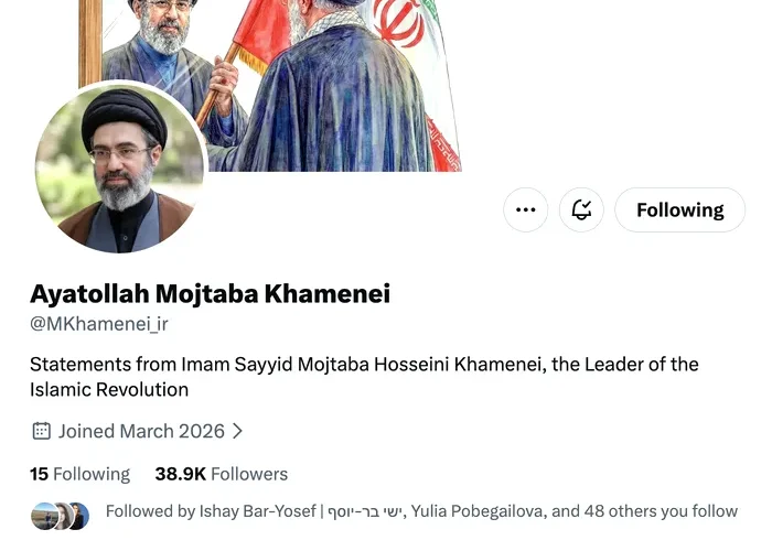 În timp ce israelienii și americanii îl caută, noul lider al Iranului a intrat pe social media. Și-a făcut conturi pe X și Telegram