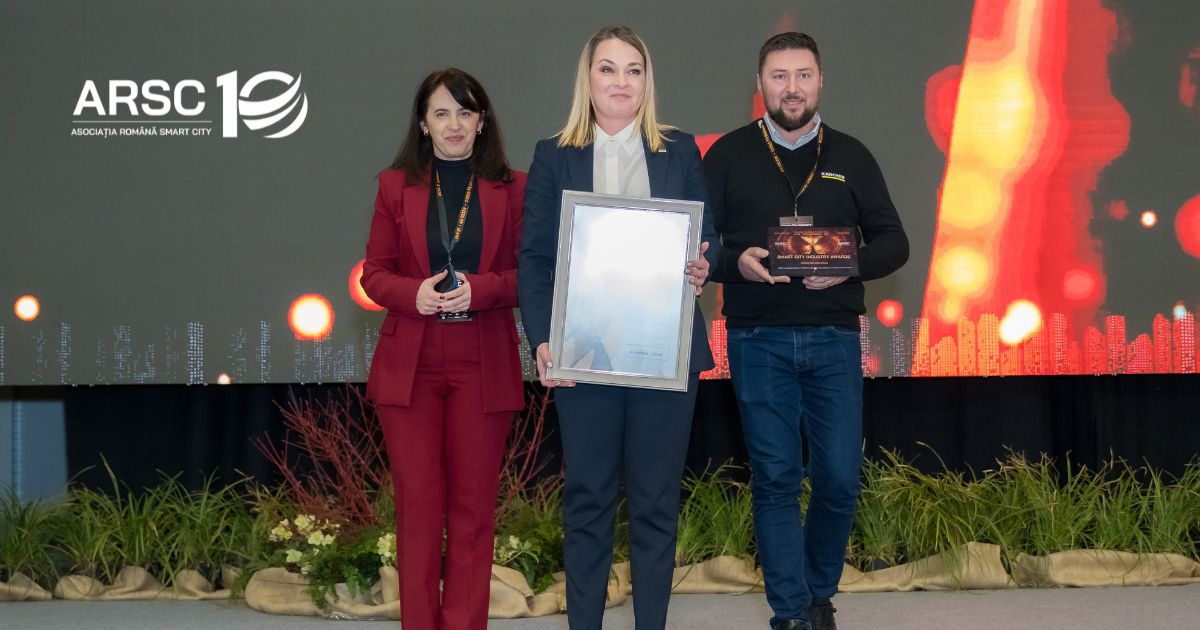 Kärcher România, premiată la Smart City Industry Awards – SCIA X pentru programul „Redăm Frumusețea Orașului”