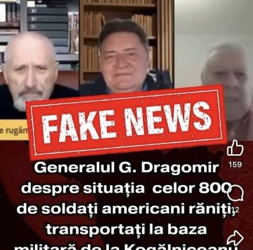 Ministrul Apărării demontează un fake news viral: Nu există 800 de militari americani răniți la baza Mihail Kogălniceanu
