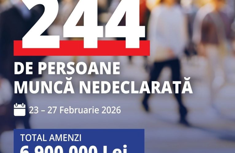 Muncă la negru: 244 de persoane fără documente, găsite de inspectorii de muncă într-o săptămână