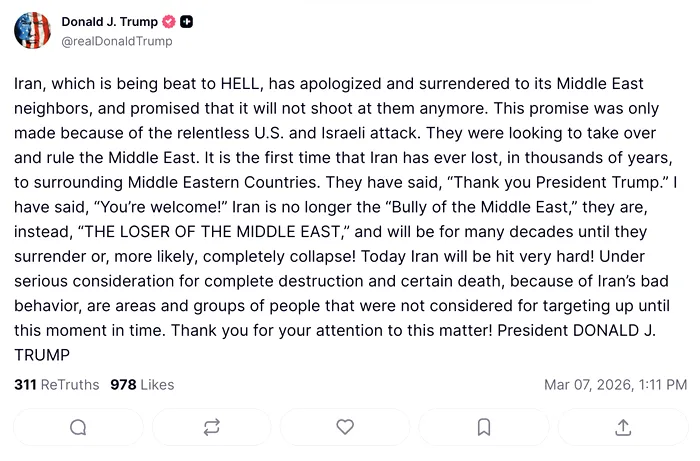 Nou anunț de la Trump: “Astăzi, Iranul va fi lovit foarte tare!” Cum interpretează președintele SUA schimbarea de strategie de la Teheran