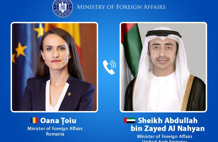 Oana Țoiu, discuție cu șeicul Abdullah bin Zayed: România își exprimă solidaritatea cu Emiratele Arabe Unite după atacurile iraniene