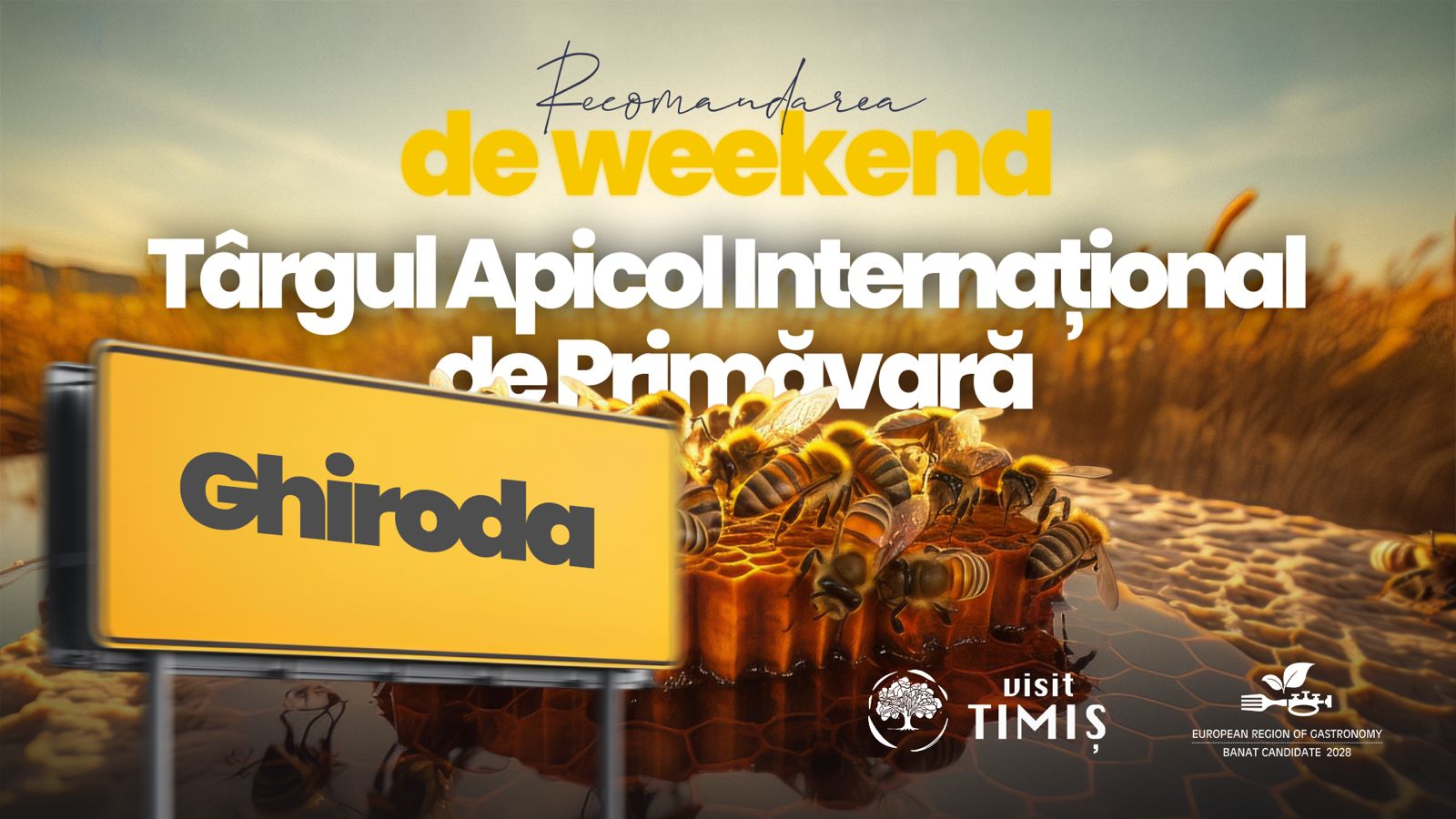 Peste 100 de expozanți din patru țări și mii de vizitatori sunt așteptați la Târgul Apicol Internațional de Primăvară de la Ghiroda, un eveniment care transformă, pentru două zile, comuna timișeană în capitala mierii și a iubitorilor de albine