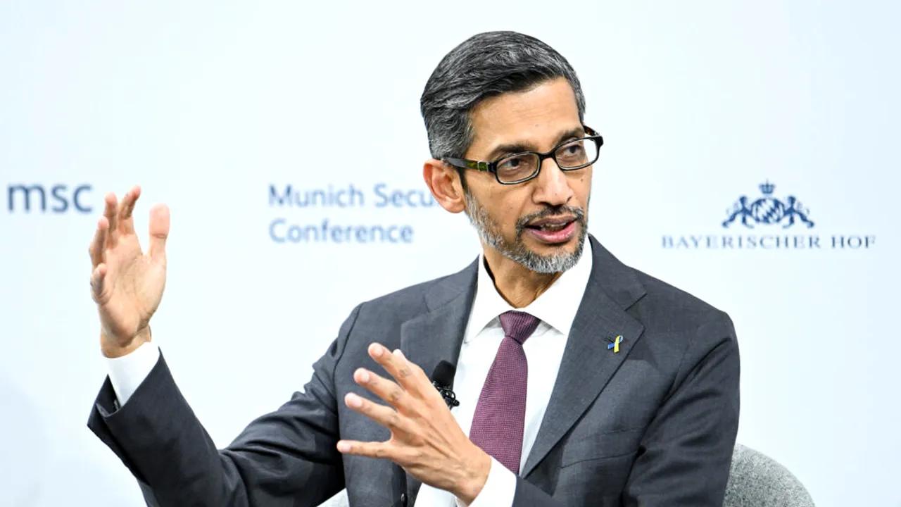 Șeful Google, Sundar Pichai, ar putea câștiga până la 692 de milioane de dolari în trei ani