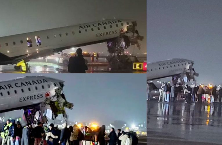 UPDATE: Accident pe pista aeroportului LaGuardia din New York. Piloții avionului implicat în accident au murit. Traficul aerian a fost oprit
