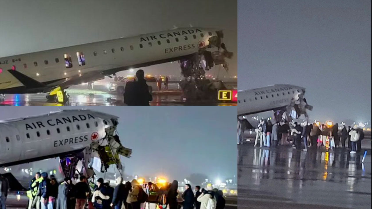 UPDATE: Accident pe pista aeroportului LaGuardia din New York. Piloții avionului implicat în accident au murit. Traficul aerian a fost oprit