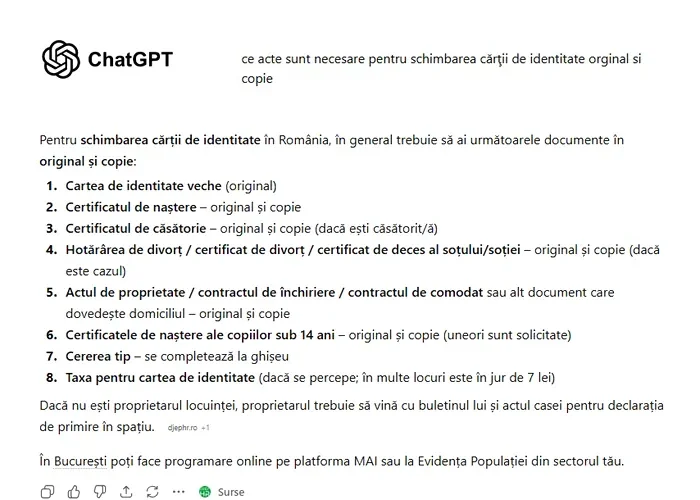 Cât de mult ne ajută AI-ul când e vorba de acte oficiale, precum schimbarea cărții de identitate