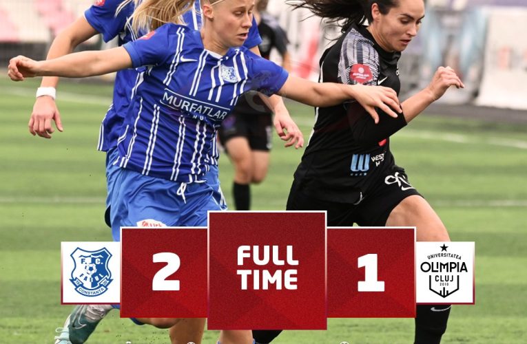 Farul Constanța învinge Olimpia Cluj, într-un meci restant, și rămâne lider în Superliga feminină de fotbal