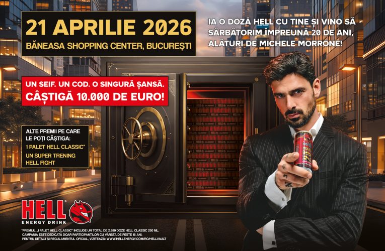 HELL sărbătorește 20 de ani, cu Michele Morrone, la evenimentul aniversar din București