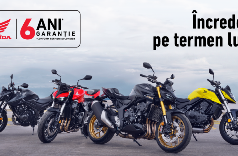 Honda Trading România lansează programul de Garanție de până la 6 ani pentru motocicletele și scuterele Honda