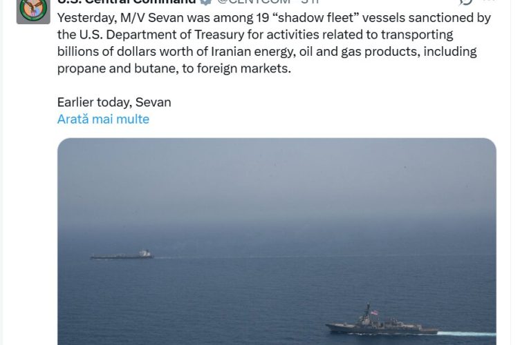 Navă comercială interceptată de Marina SUA în Marea Arabiei