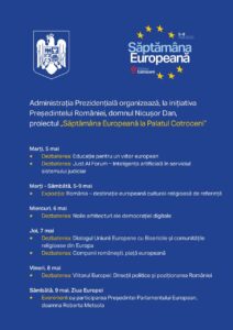Nicușor Dan anunță „Săptămâna Europeană la Palatul Cotroceni”, cu dezbateri despre viitorul României în UE