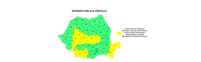 Ploi, ninsori la munte și vânt puternic. ANM anunță trei zile de vreme rea în România