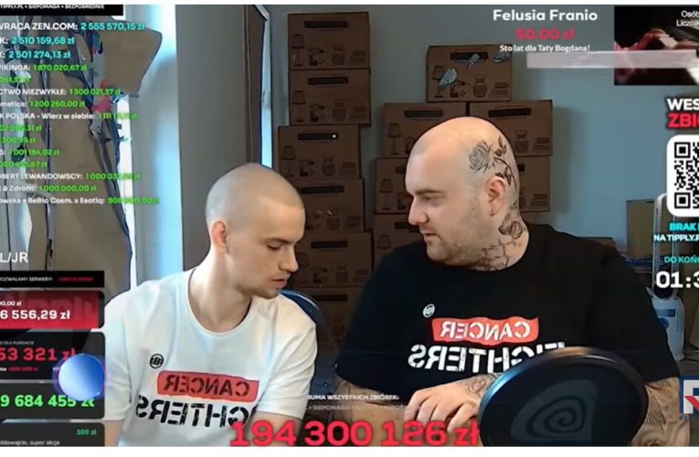 Probabil, cea mai mare chetă online din istoria internetului european: 60 de milioane de euro strânși de un influencer polonez pentru copiii cu cancer