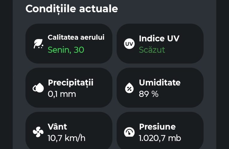 Prognoze privind calitatea aerului pe trei zile și noi alerte pentru populație