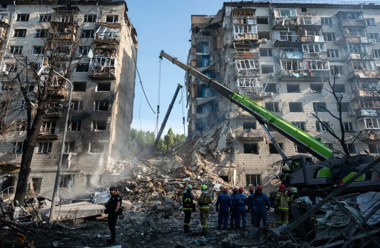 Regiunea Kiev, vizată de un atac masiv cu drone și rachete rusești