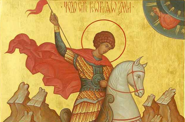 Sfântul Mare Mucenic Gheorghe, Purtătorul de Biruință / Curajosul ofițer roman care a biruit cu credință lumea nebună a idolatrilor