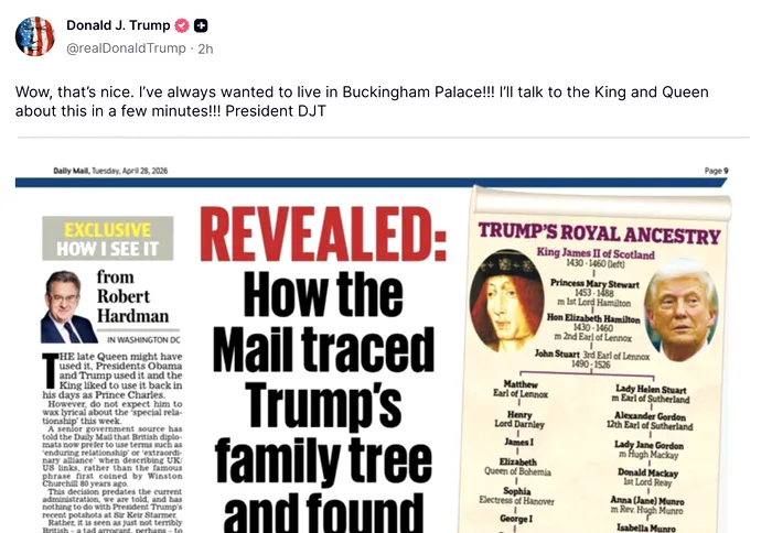 Trump, o nouă surpriză: vrea să locuiască în Palatul Buckingham