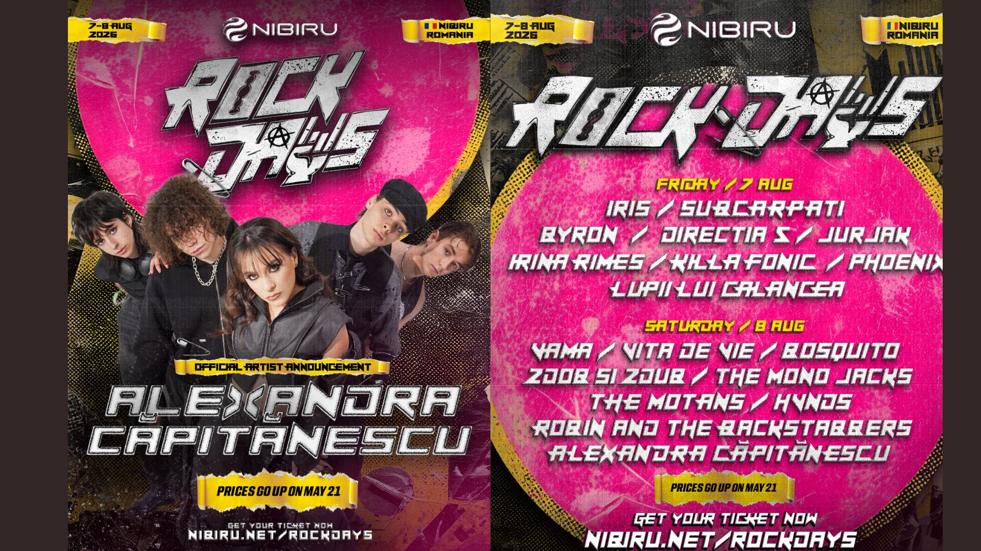 Alexandra Căpitănescu, direct de pe scena Eurovision pe scena ROCK DAYS la NIBIRU