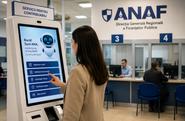 ANAF pregătește „roboței” la ghișee pentru contribuabili. Proiect pilot cu terminale digitale în București
